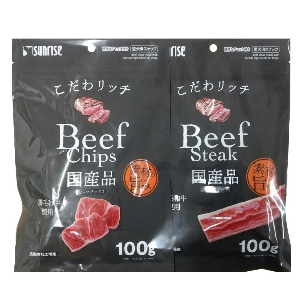 サンライズ こだわリッチ ビーフ スティック 100g 1ケース48個セット ヨドバシ.com - マルカン サンライズ こだわリッチ ビーフチップス