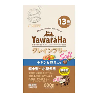 ヤワラハ グレインフリー ソフト 13歳以上用 チキン&野菜入り 600g
