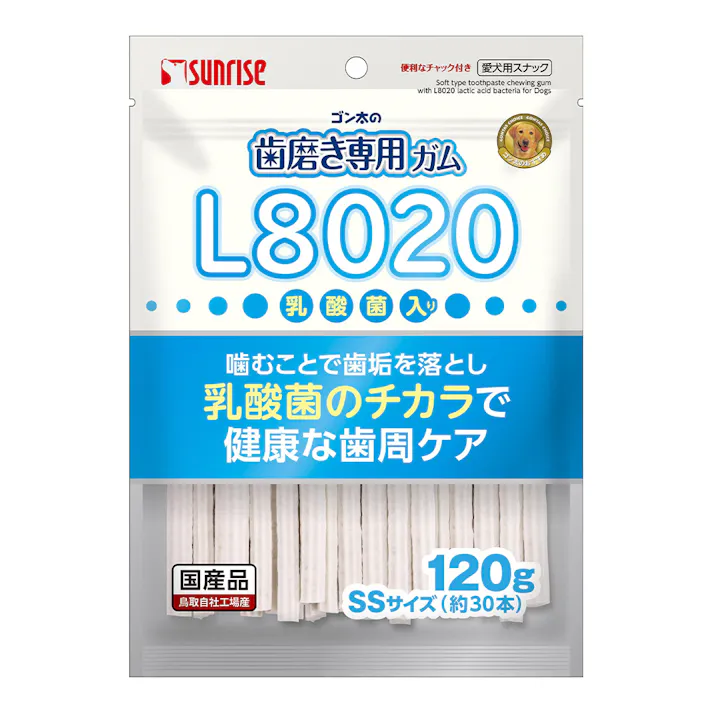 ゴン太の歯磨き専用ガム SSサイズ L8020 120g