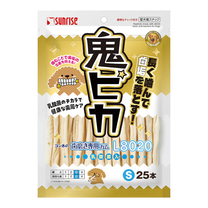 ゴン太の歯磨き専用ガム L8020乳酸菌 鬼ピカ S 25本
