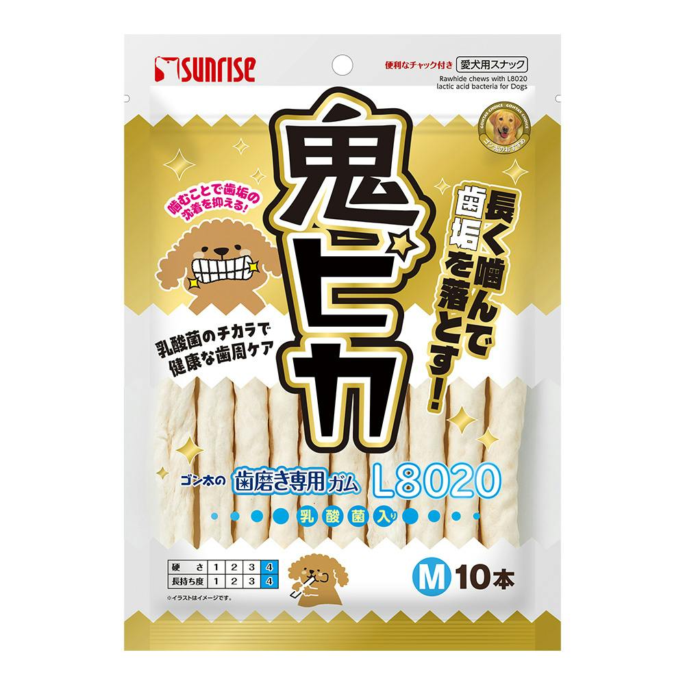 ゴン太の歯磨き専用ガム L8020乳酸菌 鬼ピカ M 10本 | おやつ（犬