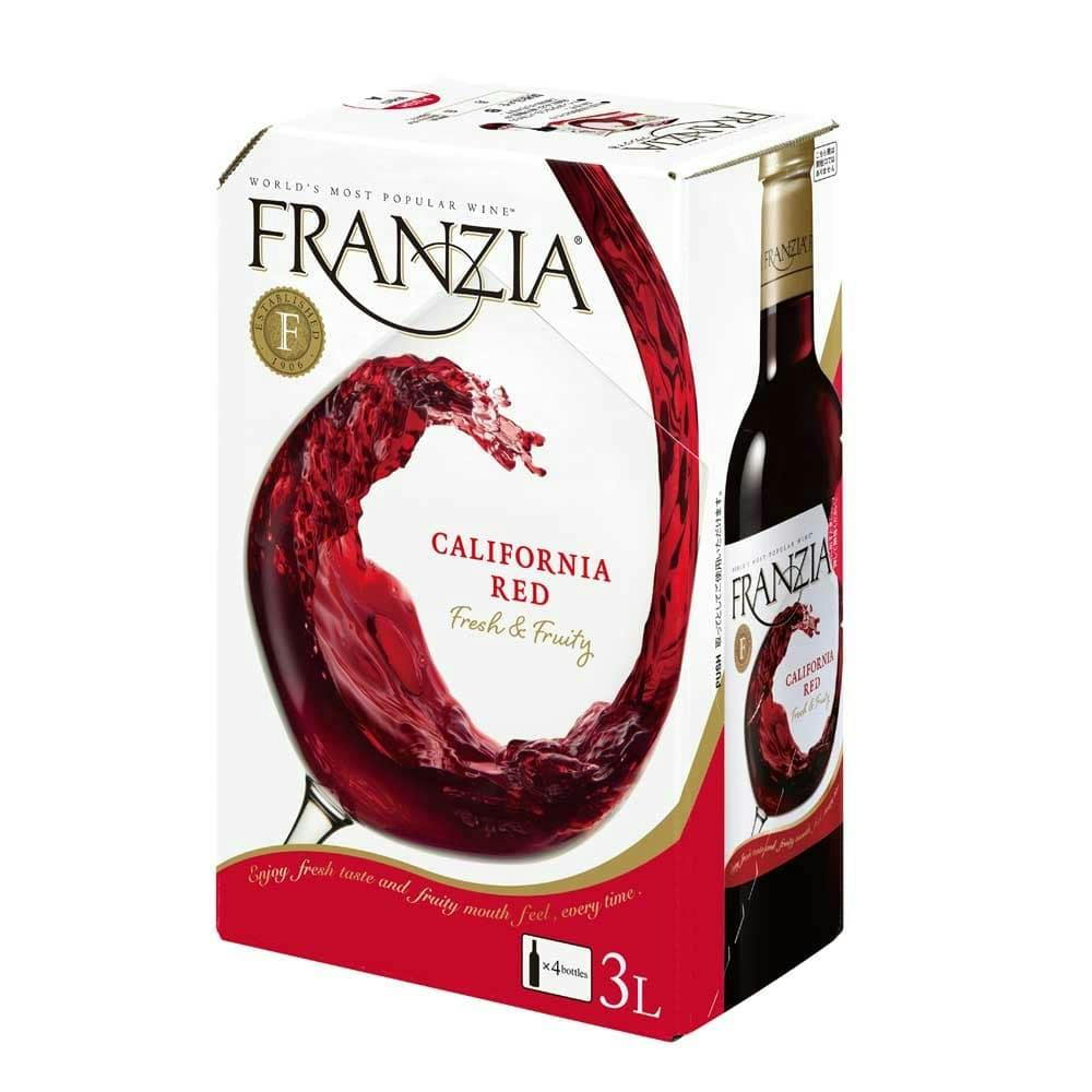 フランジア バッグインボックス 赤 3000ml