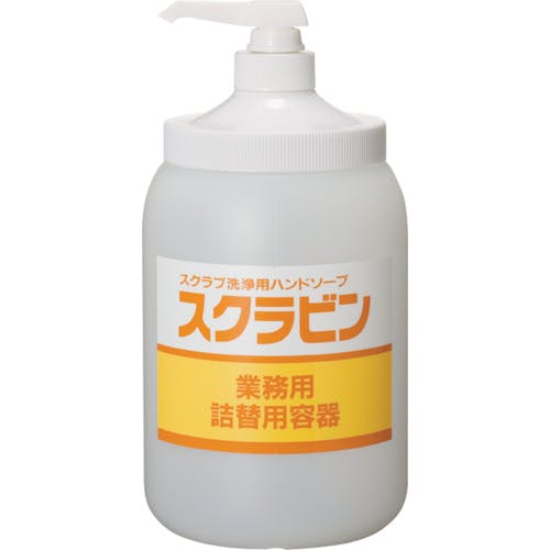 サラヤ スクラビン専用 詰替ポンプ付ボトル1.2kg 23110 ハンドソープ サラヤ スクラビン専用 詰替ポンプ付ボトル1.2kg 23110 ハンドソープ