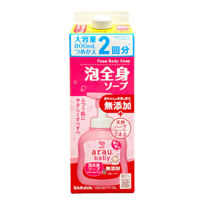 サラヤ アラウベビー 泡全身ソープ 詰替 800ml