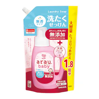 アラウ.ベビー 洗たくせっけん無香タイプ 詰替用 1300ml