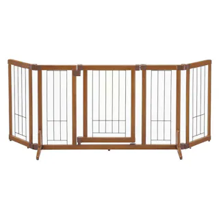 ペット用 木製おくだけドア付ゲート M