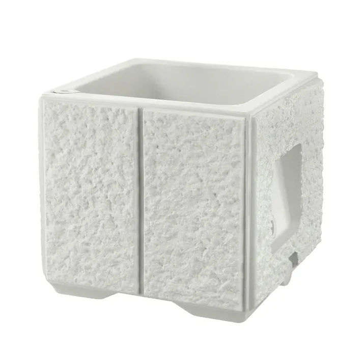 タウンプランターホワイト S 角45型 石はだ【別送品】