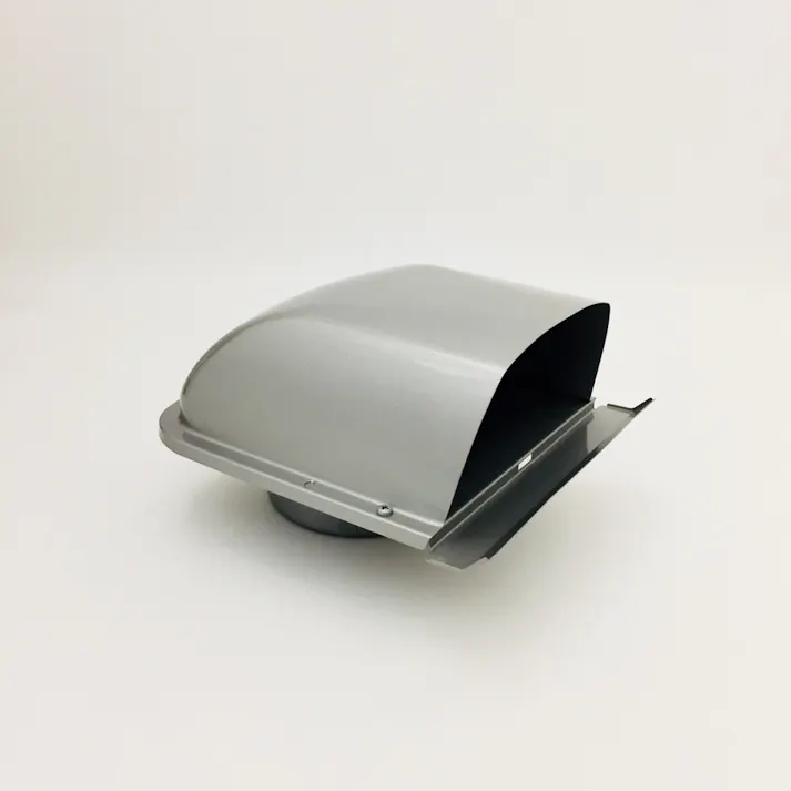 M型フード付ガラリ 100φ 自然 SUS304