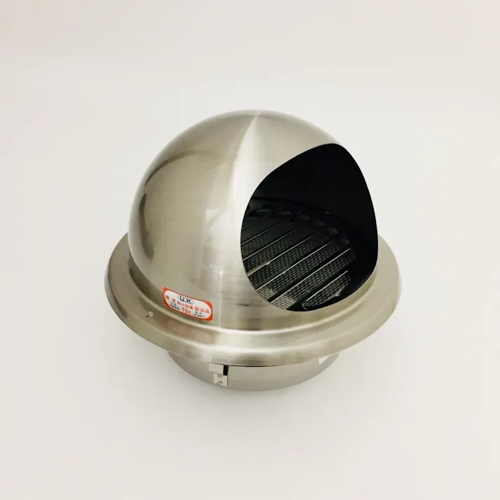 丸型フード付ガラリ 150φ 自然 防火ダンパー付