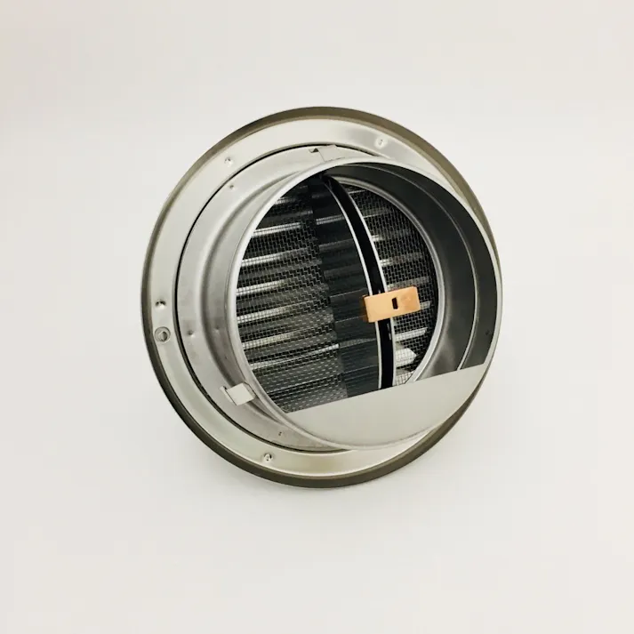 丸型フード付ガラリ 150φ 自然 防火ダンパー付