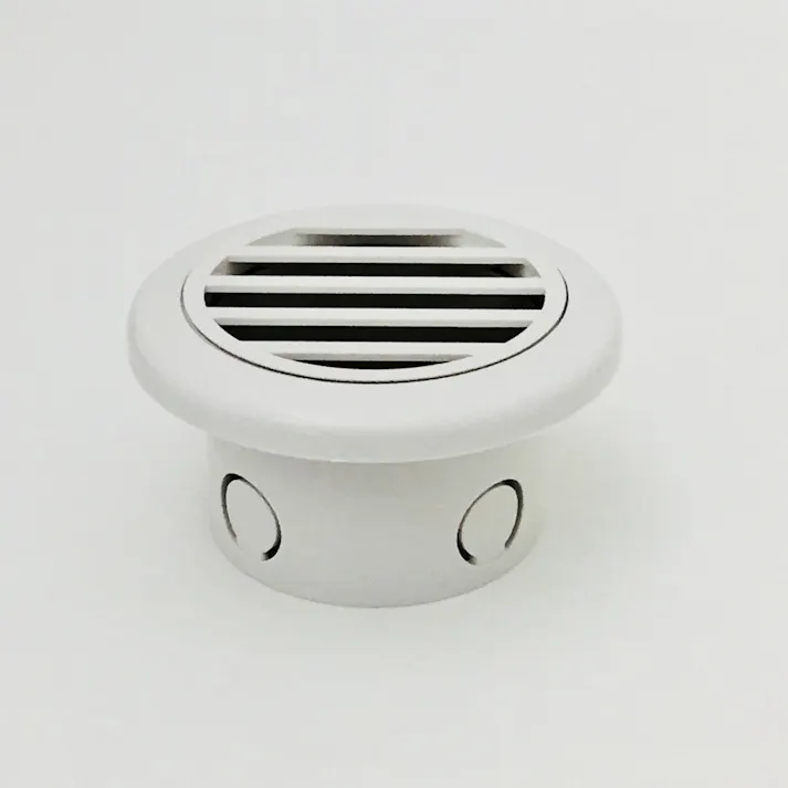 PC丸型ガラリ 75φ 自然 ホワイトグレー