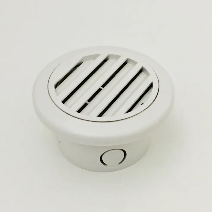 PC丸型ガラリ 75φ 自然 ホワイトグレー