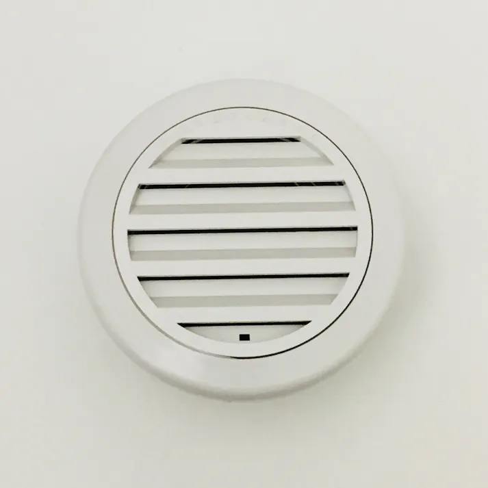 PC丸型ガラリ 75φ 自然 ホワイトグレー