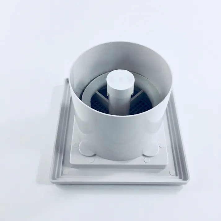 プッシュ式 角型レジスター ホワイトグレー QR100L80WG