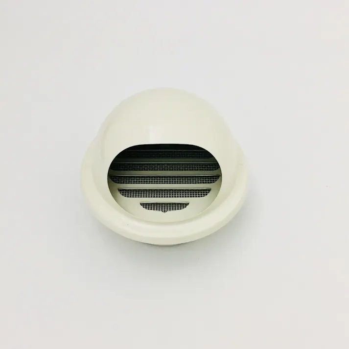 丸型フード付ガラリ 100φ 自然 Mホワイト