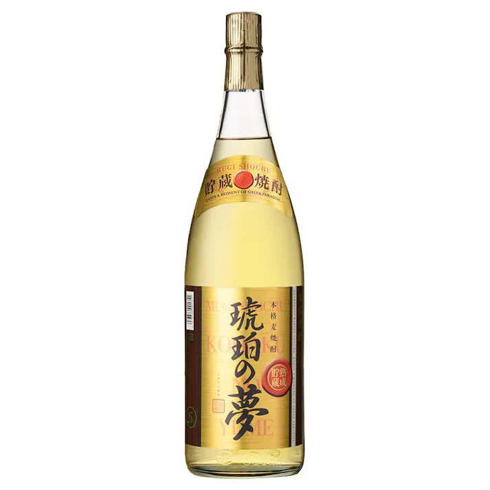 琥珀の夢 麦 25度 1800ml【別送品】