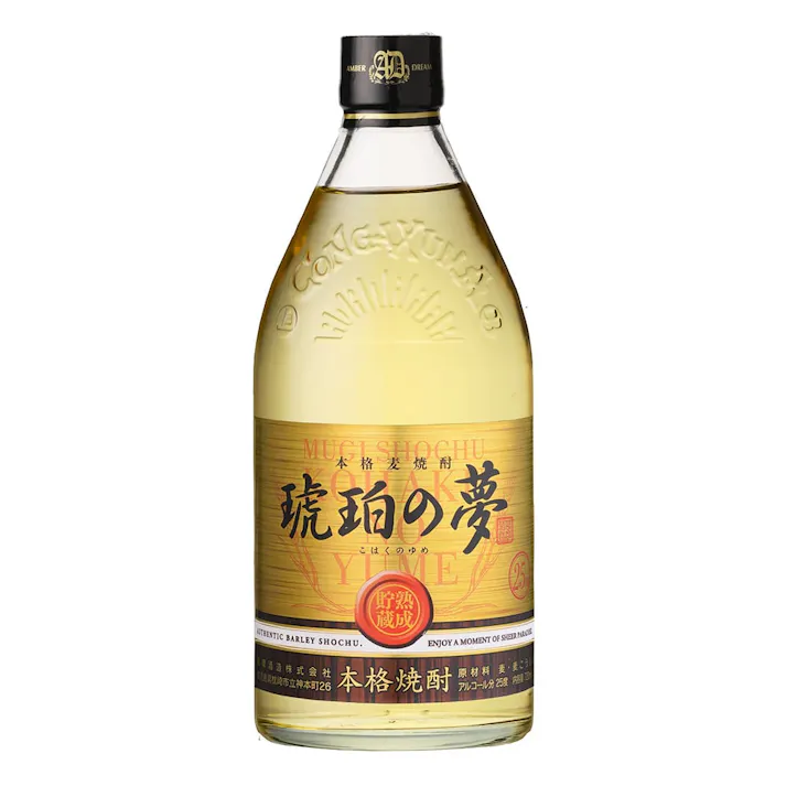 琥珀の夢 麦 25度 720ml【別送品】