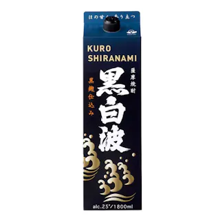 黒白波 芋 25度 パック 1800ml【別送品】