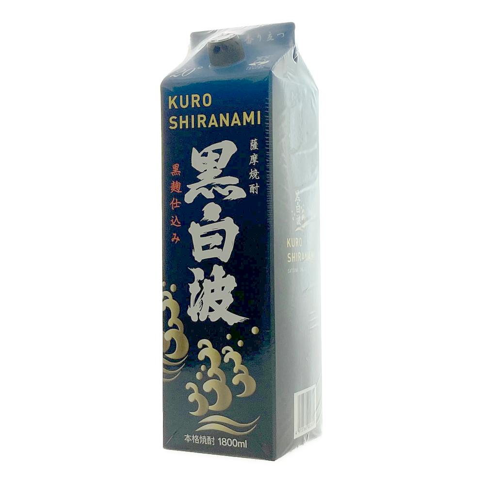 楽天市場】黒白波 （くろしらなみ） 25度1800ml パック 薩摩酒造