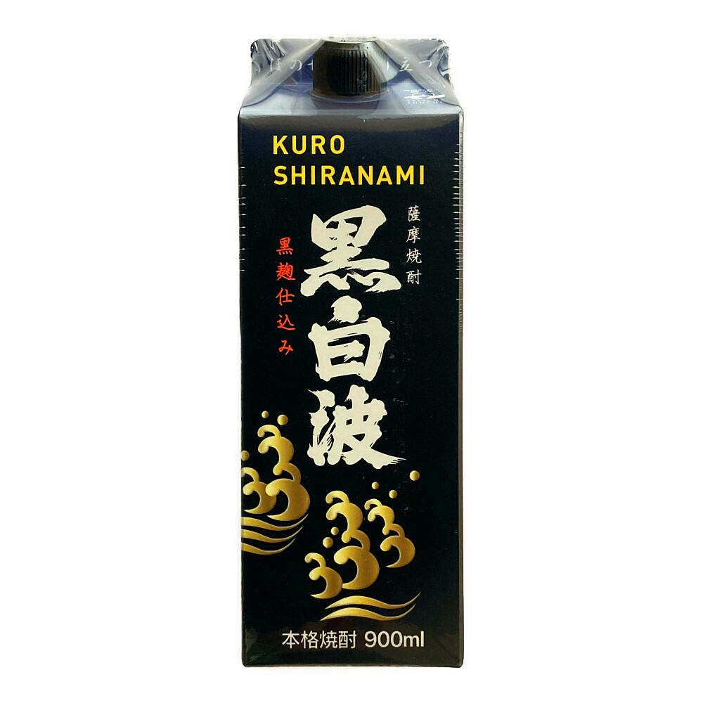 (鹿児島)薩摩酒造 黒白波 芋焼酎 25度 スリムパック 900ml 芋焼酎 (鹿児島)薩摩酒造 黒白波 芋焼酎 25度 スリムパック 900ml 芋焼酎