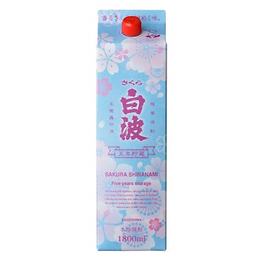 さくら白波 5年貯蔵 芋 25度 パック 1800ml【別送品】