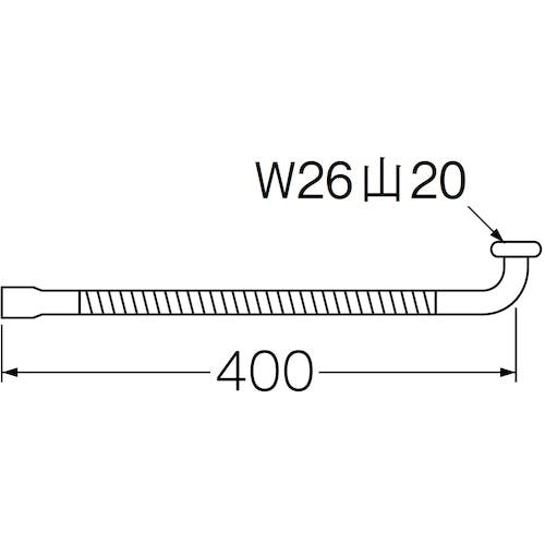 CAINZ-DASH】SANEI ベンリー自在パイプ ジャバラ式 400mm