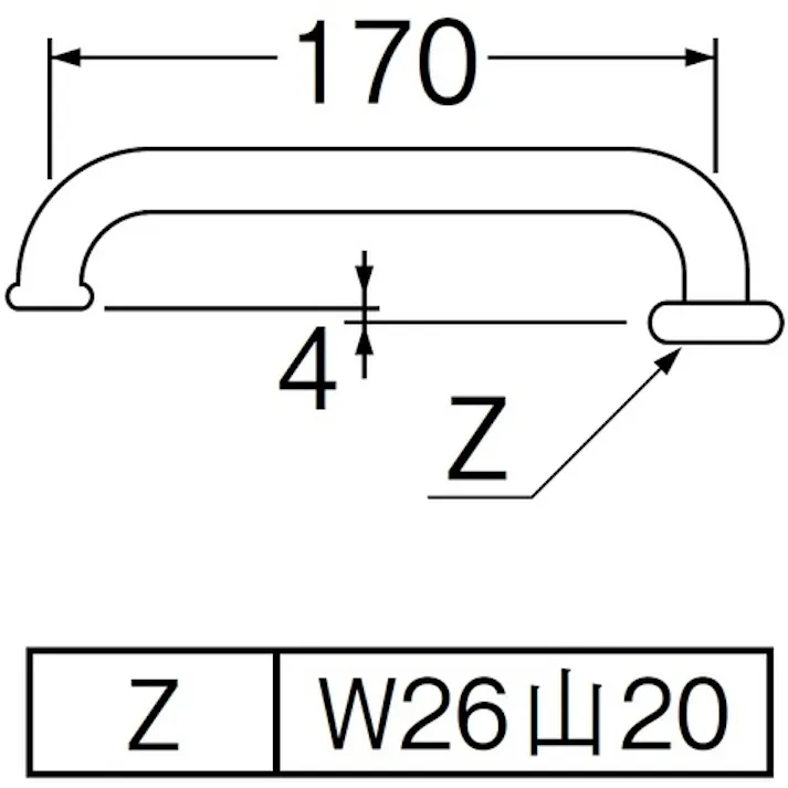 【CAINZ-DASH】SANEI 節水横型パイプ PA20G-60X【別送品】