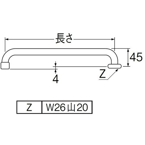 【CAINZ-DASH】SANEI 泡沫横形パイプ 上向き 長さ240mm 水ハネ防止 A20JH-61X2-16X240【別送品】 | 工事 ...
