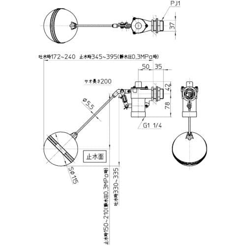 CAINZ-DASH】ＳＡＮＥＩ バランス型ボールタップ V52-25【別送品