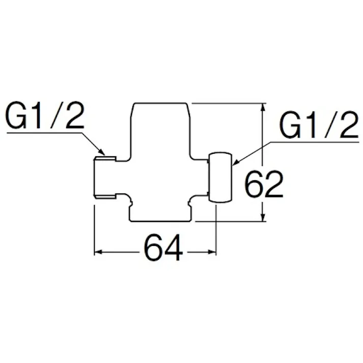 【CAINZ-DASH】SANEI ミニ減圧弁 配管部品 止水栓部取付用 G1/2 最高使用温度60° V7110-1-13【別送品】