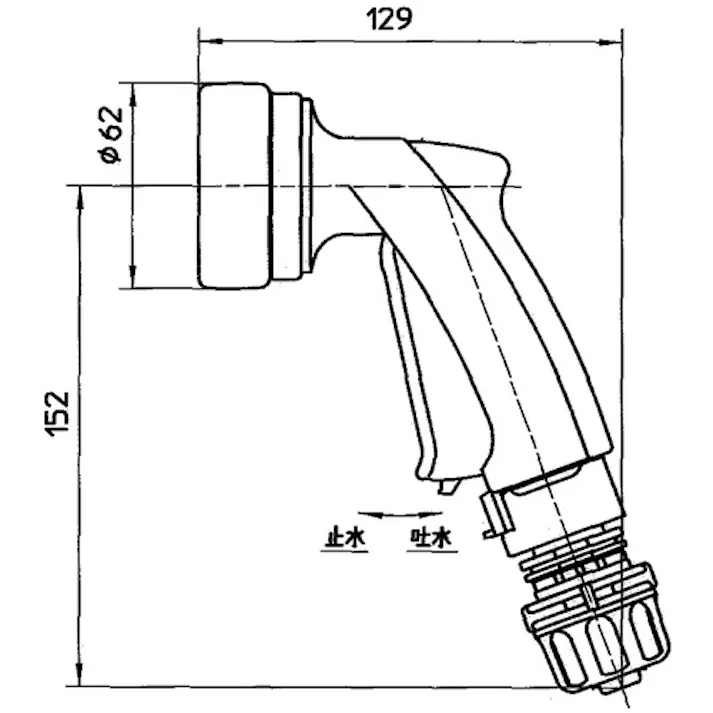 【CAINZ-DASH】SANEI マルチレバーノズル 内径12~15mm・外径18~21mm用 PN567-5【別送品】