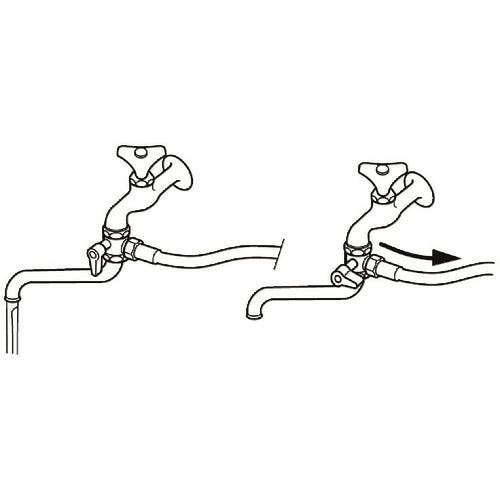 CAINZ-DASH】SANEI 切替コック（自在水栓用） PU6-63F-13【別送品