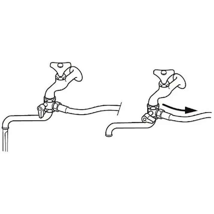 【CAINZ-DASH】SANEI 切替コック(自在水栓用) PU6-63F-13【別送品】