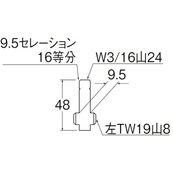 【CAINZ-DASH】ＳＡＮＥＩ 水栓スピンドル PU36-1L-13【別送品】