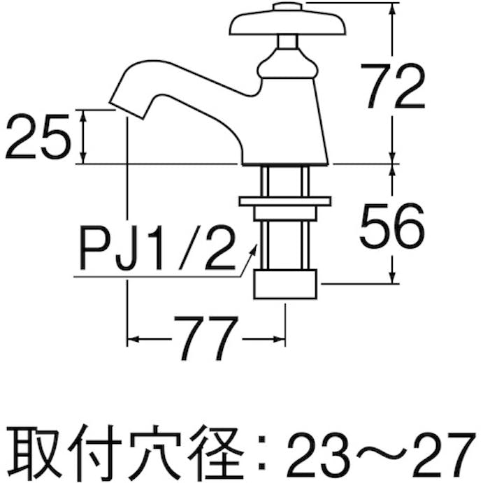【CAINZ-DASH】ＳＡＮＥＩ 立水栓 Y50J-13【別送品】