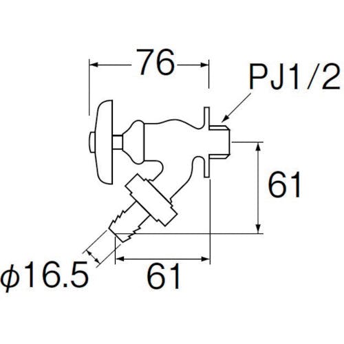 カイ CAINZ-DASH】SANEI 散水栓 Y80J-13【別送品】 | 工事・照明