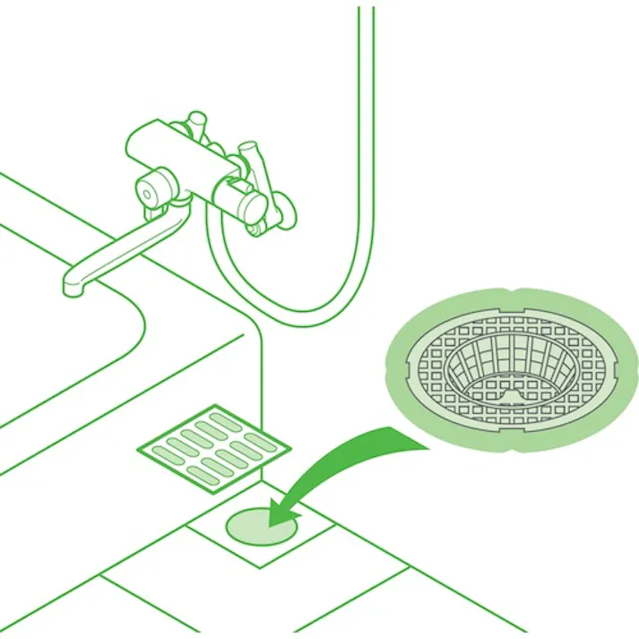 【CAINZ-DASH】SANEI ユニットバス用ヘアキャッチャー PH396【別送品】