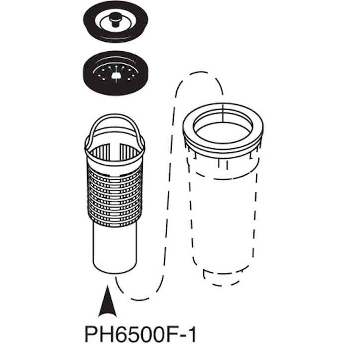 【CAINZ-DASH】ＳＡＮＥＩ 流し排水栓カゴ PH6500F-1【別送品】
