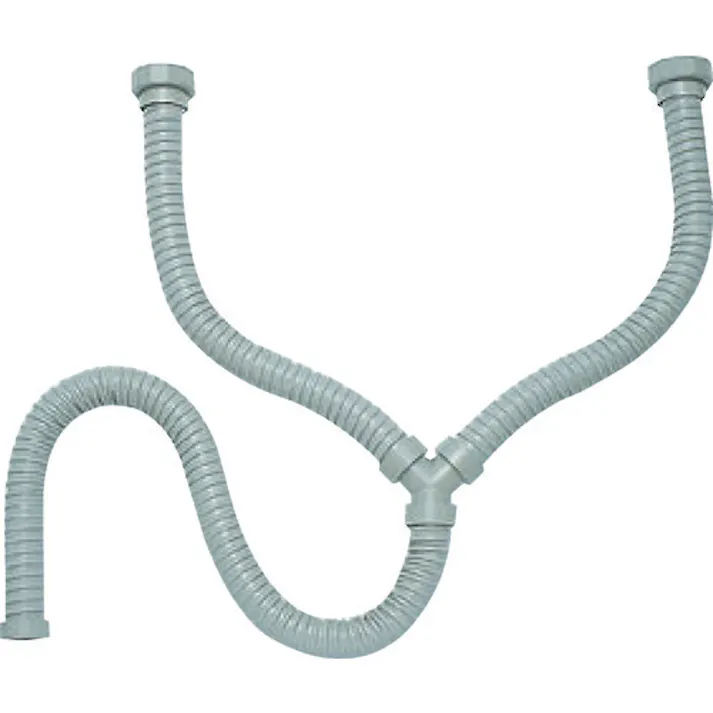 【CAINZ-DASH】SANEI 流し排水栓Y型ホース(ネジ付) ホース長さ1.17m PH62-862【別送品】