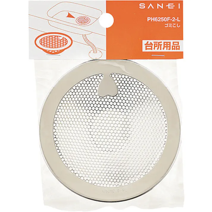 【CAINZ-DASH】SANEI ゴミこし 直径102mm ステンレス 取っ手付き PH6250F-2-L【別送品】