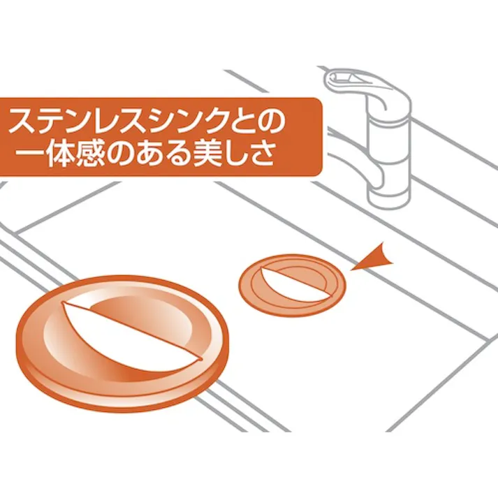 【CAINZ-DASH】SANEI ステンレス排水プレート BL仕様流し台用 排水口カバー 直径143mm PH6533F【別送品】