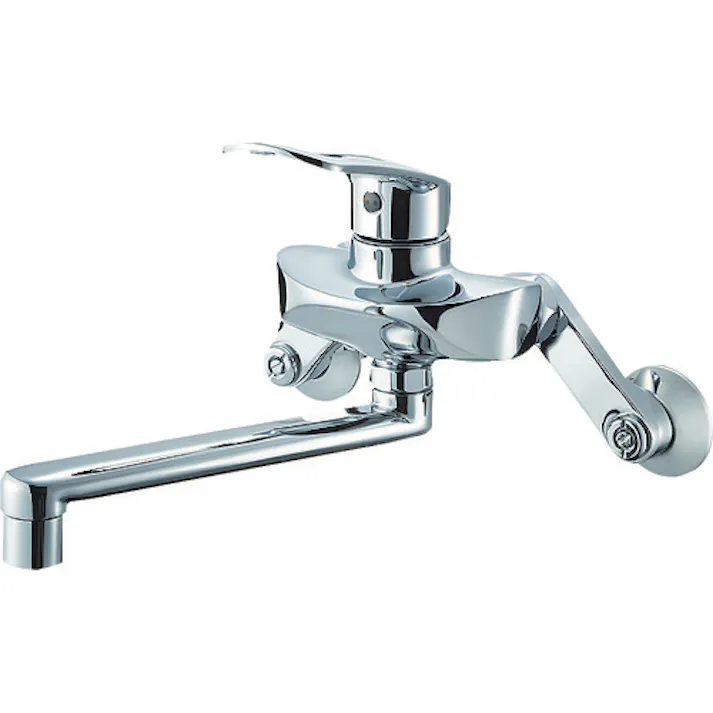 【CAINZ-DASH】SANEI シングル混合栓 エコ 泡沫吐水 パイプ190mm キッチン用 K1712E2-13【別送品】