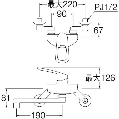 SANEI シングル混合栓 オールメッキ エコ 節約 K1712E2-13 71mgbgKVW1L._UF350,350_QL50_.jpg