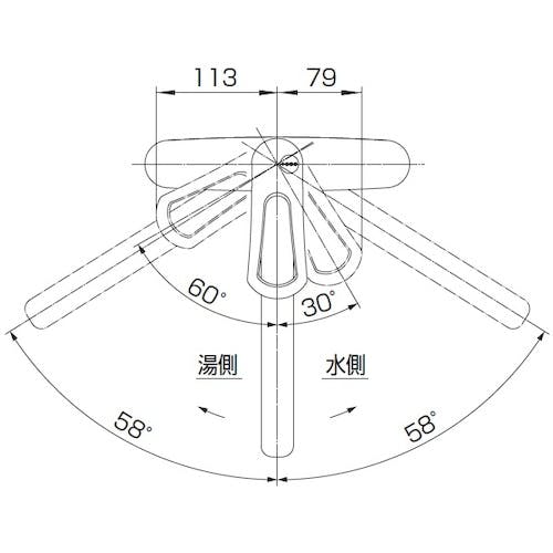 CAINZ-DASH】ＳＡＮＥＩ シングル台付混合栓 K676EK-13【別送品