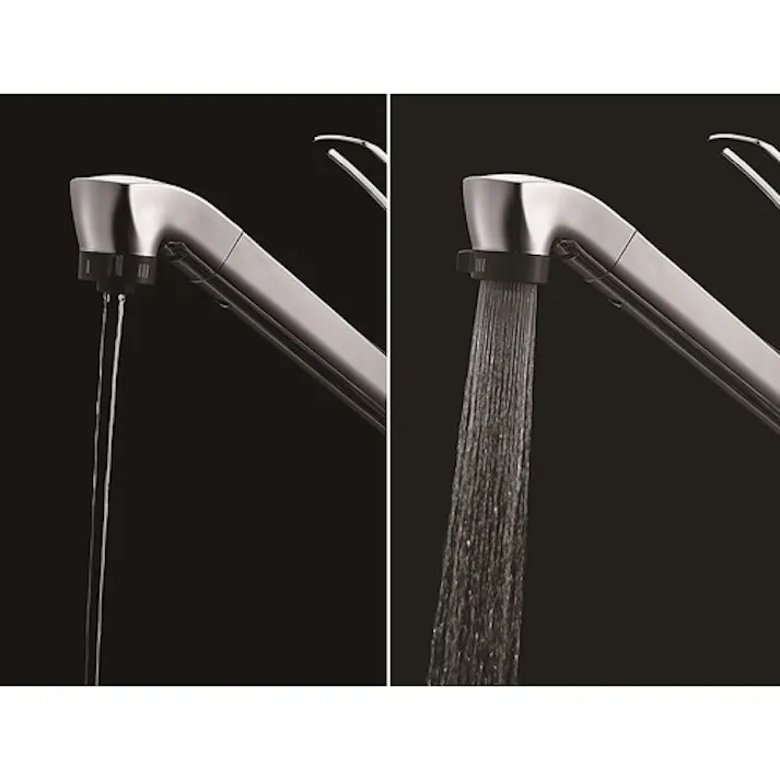 【CAINZ-DASH】SANEI シングルワンホールスプレー混合栓 上面施工 水流切替 取付穴径35~40mm K87120TJV-13【別送品】