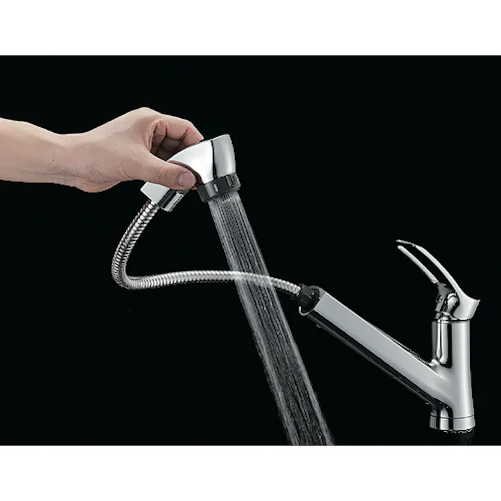 【CAINZ-DASH】SANEI シングルワンホールスプレー混合栓 上面施工 水流切替 取付穴径35~40mm K87120TJV-13【別送品】