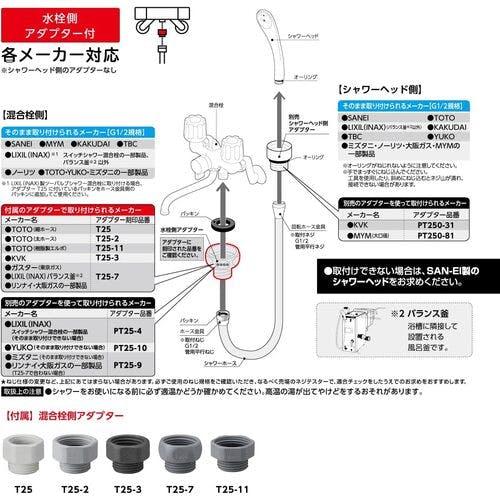 CAINZ-DASH】SANEI シャワーホース マットホワイト