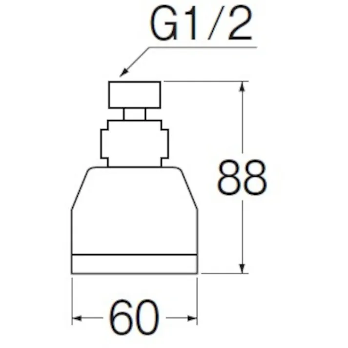 【CAINZ-DASH】SANEI 丸回転シャワーヘッド RP1/2 S10F【別送品】
