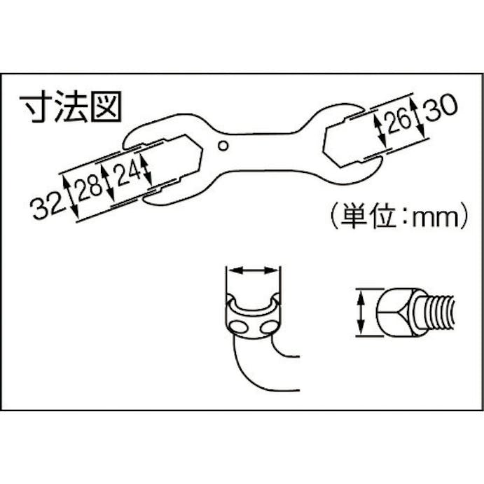 【CAINZ-DASH】ＳＡＮＥＩ 水栓スパナセット PR335S【別送品】