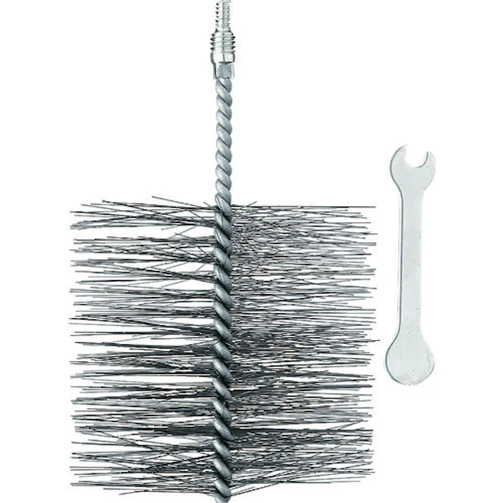 【CAINZ-DASH】SANEI 排水管掃除用パーツ パイプクリーナー交換用ブラシ ブラシ径100mm PR-859F-3S【別送品】